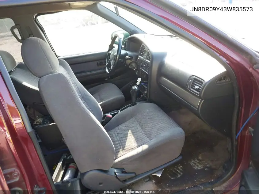 2003 Nissan Pathfinder Se VIN: JN8DR09Y43W835573 Lot: 42478565