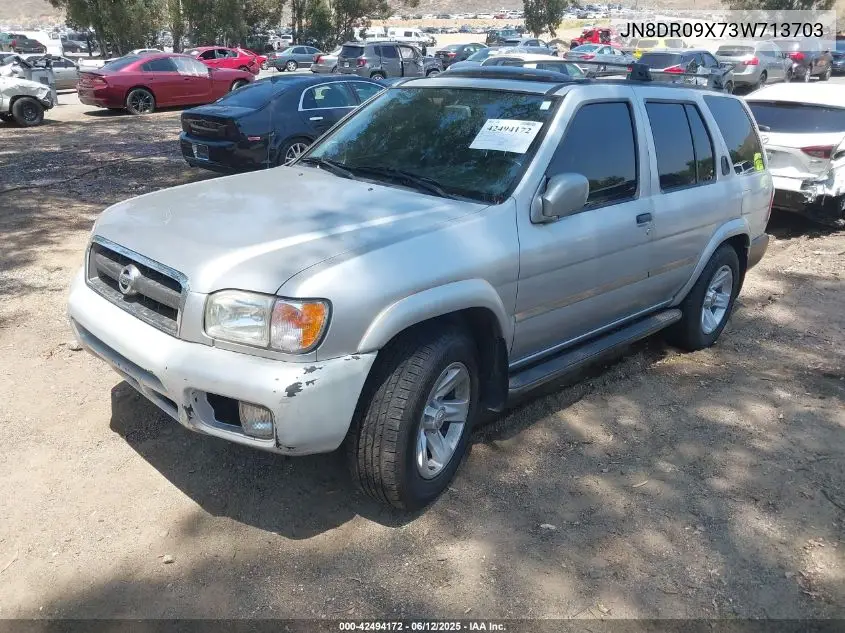 2003 Nissan Pathfinder Le VIN: JN8DR09X73W713703 Lot: 42494172