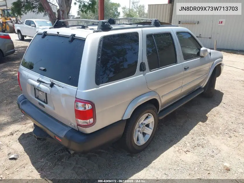 2003 Nissan Pathfinder Le VIN: JN8DR09X73W713703 Lot: 42494172