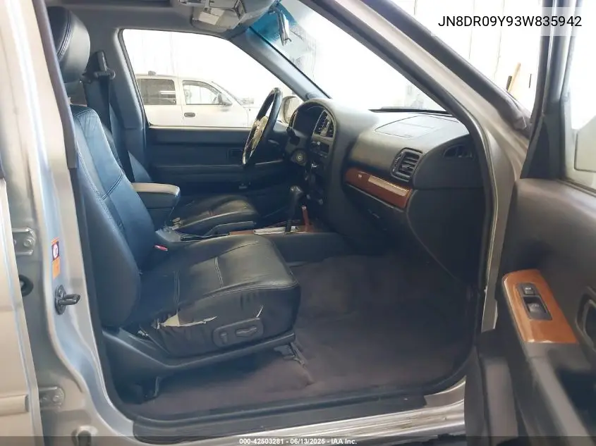 2003 Nissan Pathfinder Le VIN: JN8DR09Y93W835942 Lot: 42503281