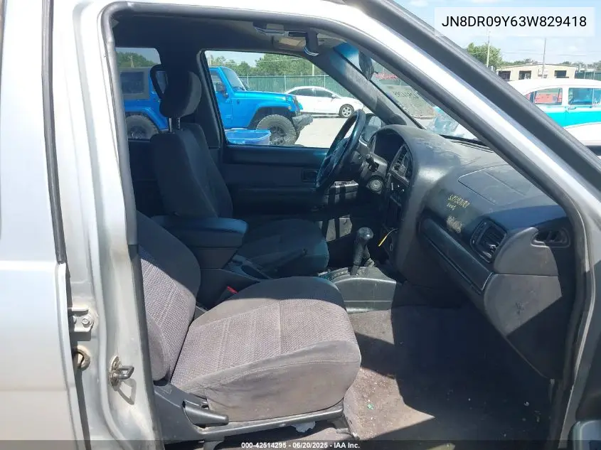 2003 Nissan Pathfinder Se VIN: JN8DR09Y63W829418 Lot: 42514295