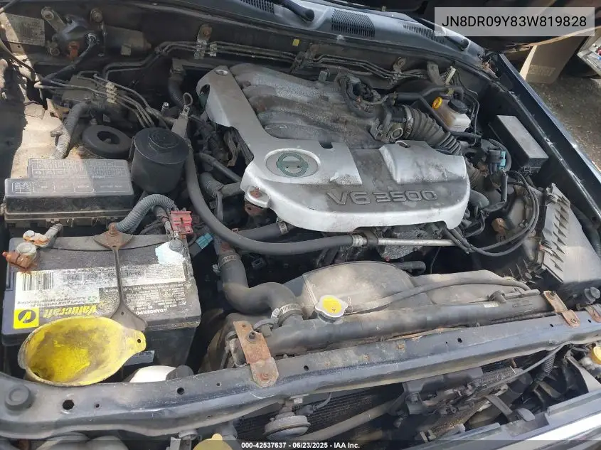 2003 Nissan Pathfinder Se VIN: JN8DR09Y83W819828 Lot: 42537637