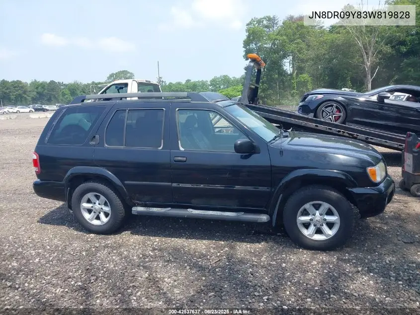 2003 Nissan Pathfinder Se VIN: JN8DR09Y83W819828 Lot: 42537637