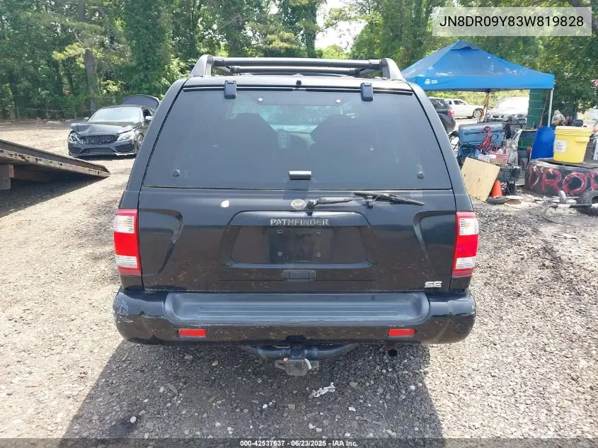 2003 Nissan Pathfinder Se VIN: JN8DR09Y83W819828 Lot: 42537637