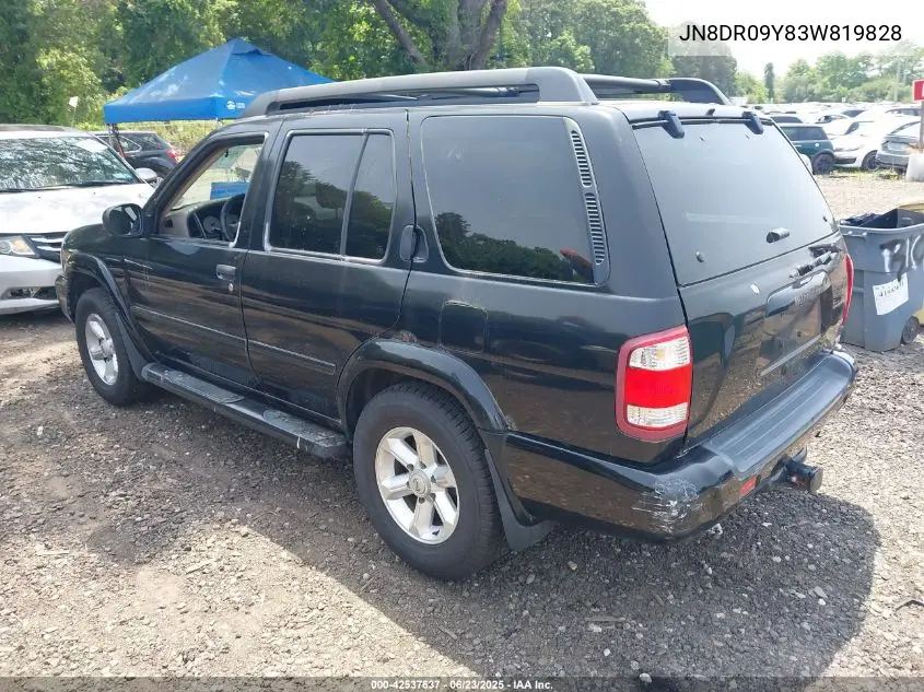 2003 Nissan Pathfinder Se VIN: JN8DR09Y83W819828 Lot: 42537637