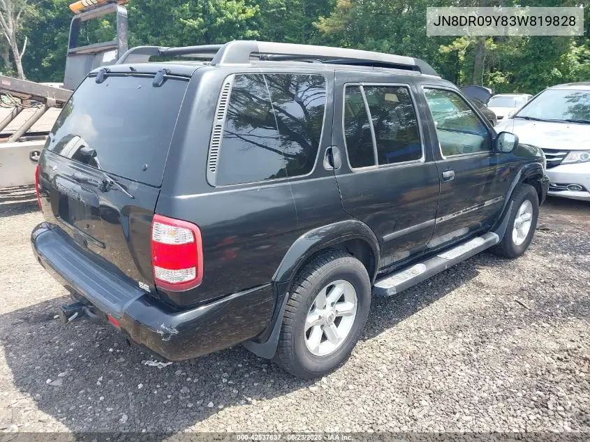 2003 Nissan Pathfinder Se VIN: JN8DR09Y83W819828 Lot: 42537637
