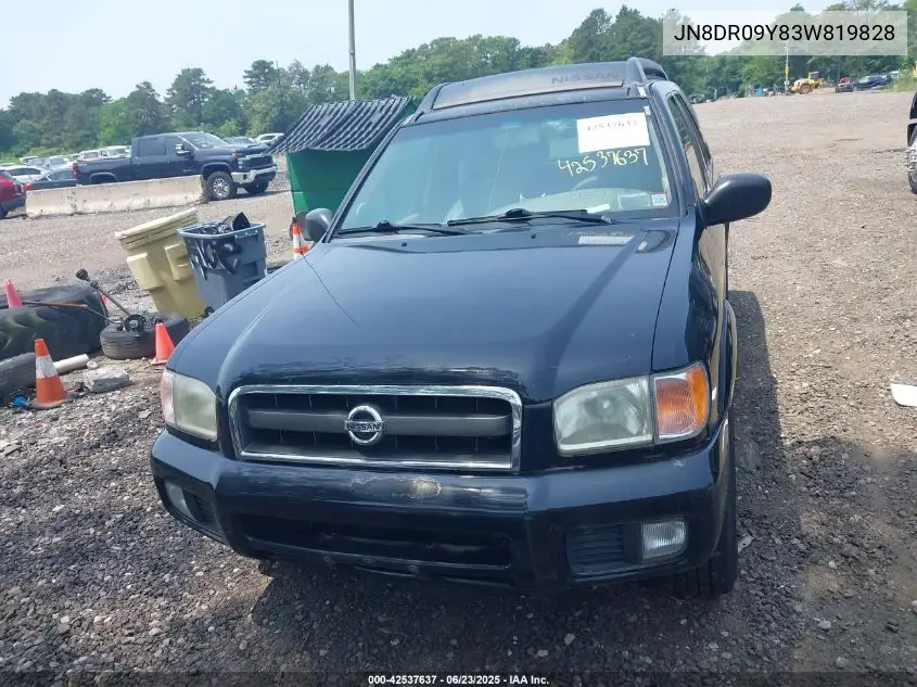 2003 Nissan Pathfinder Se VIN: JN8DR09Y83W819828 Lot: 42537637
