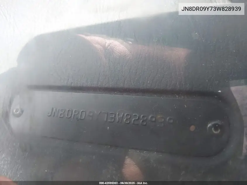 JN8DR09Y73W828939 2003 Nissan Pathfinder Le