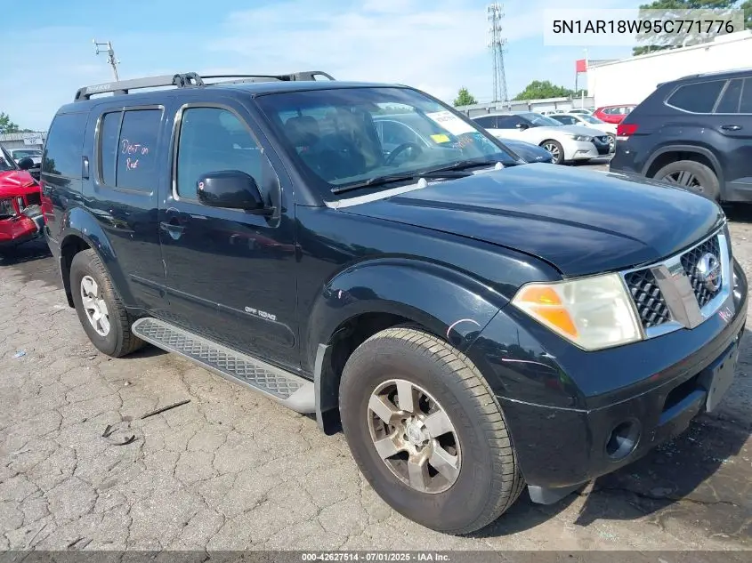 2005 Nissan Pathfinder Se Off-Road VIN: 5N1AR18W95C771776 Lot: 42627514