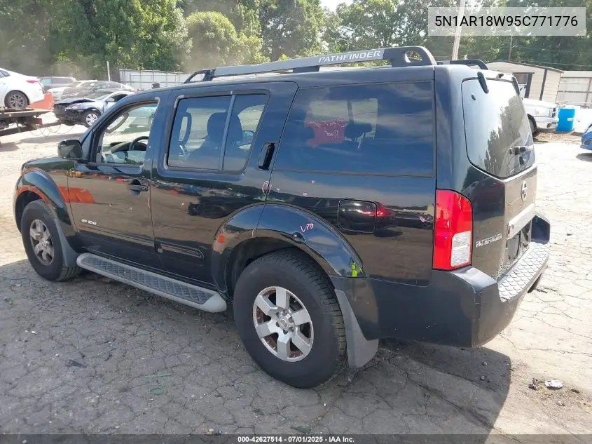 2005 Nissan Pathfinder Se Off-Road VIN: 5N1AR18W95C771776 Lot: 42627514