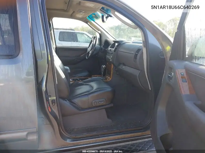 2006 Nissan Pathfinder Le VIN: 5N1AR18U66C640269 Lot: 42256878