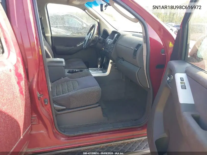 2008 Nissan Pathfinder Se VIN: 5N1AR18U98C616972 Lot: 42155674