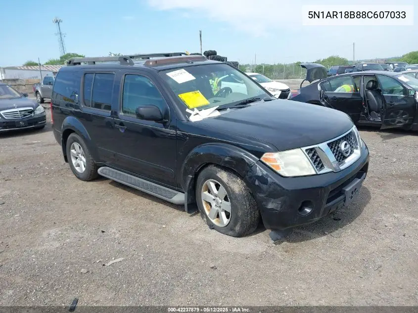 2008 Nissan Pathfinder Se VIN: 5N1AR18B88C607033 Lot: 42237879