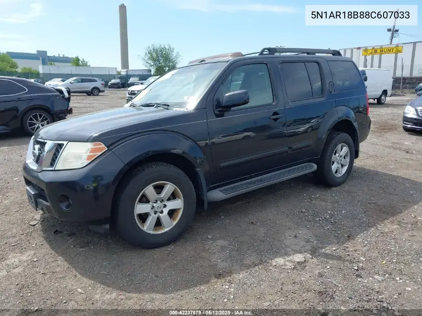 2008 Nissan Pathfinder Se VIN: 5N1AR18B88C607033 Lot: 42237879