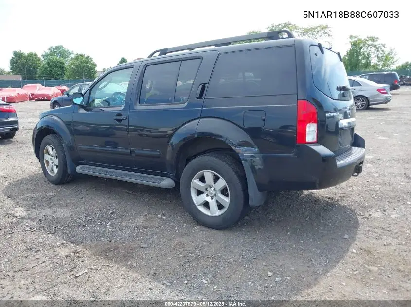 2008 Nissan Pathfinder Se VIN: 5N1AR18B88C607033 Lot: 42237879
