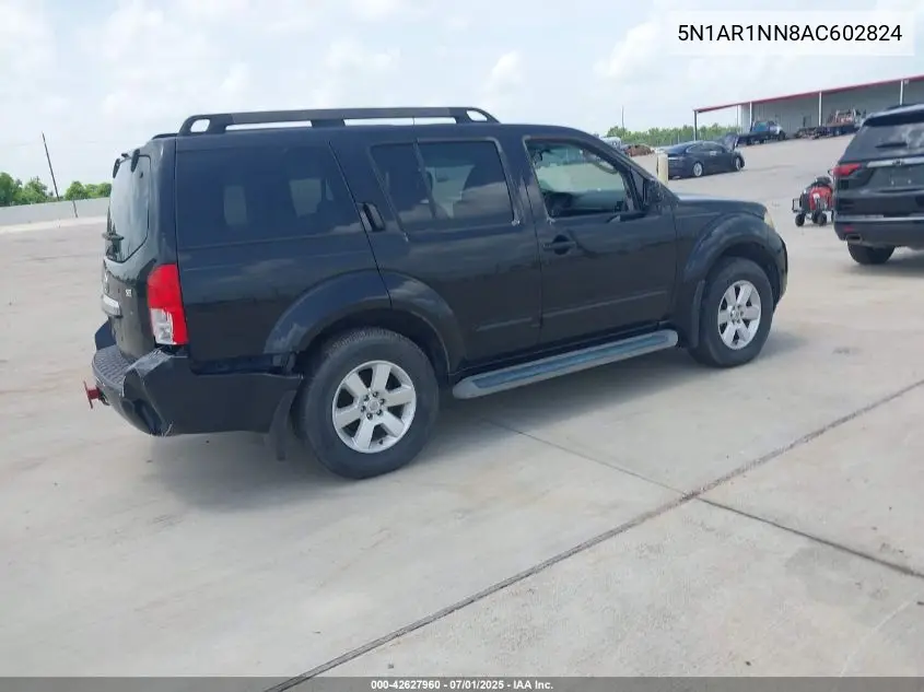 5n1ar1nn8ac602824 5N1AR1NN8AC602824 2010 Nissan Pathfinder Se