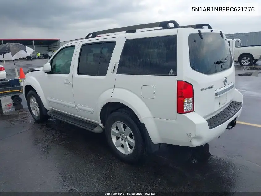 2011 Nissan Pathfinder Sv VIN: 5N1AR1NB9BC621776 Lot: 42211612