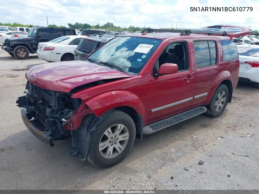 2011 Nissan Pathfinder Silver VIN: 5N1AR1NN1BC610779 Lot: 42232246
