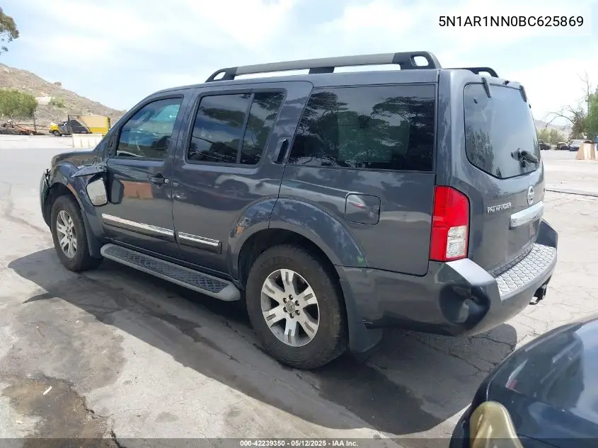 2011 Nissan Pathfinder Silver VIN: 5N1AR1NN0BC625869 Lot: 42239350