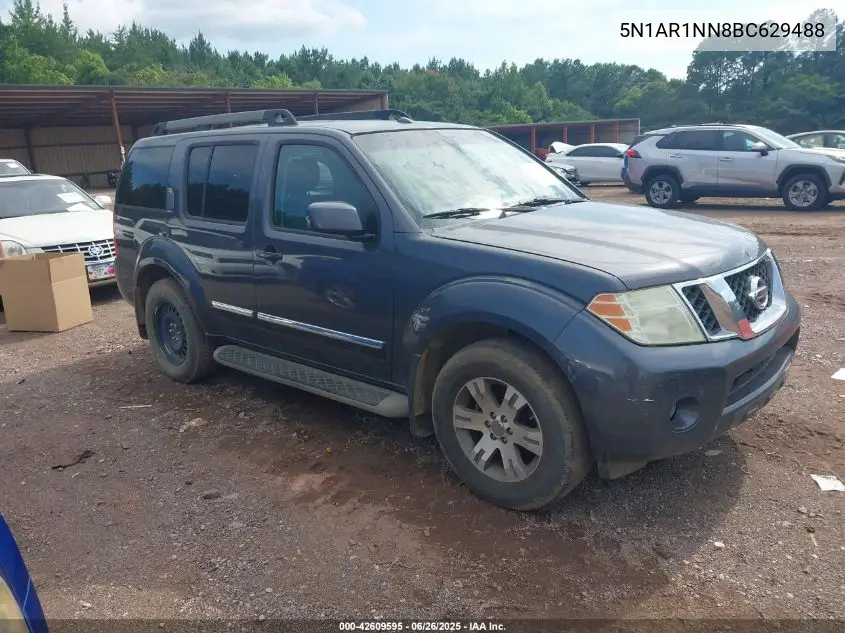 2011 Nissan Pathfinder Silver VIN: 5N1AR1NN8BC629488 Lot: 42609595