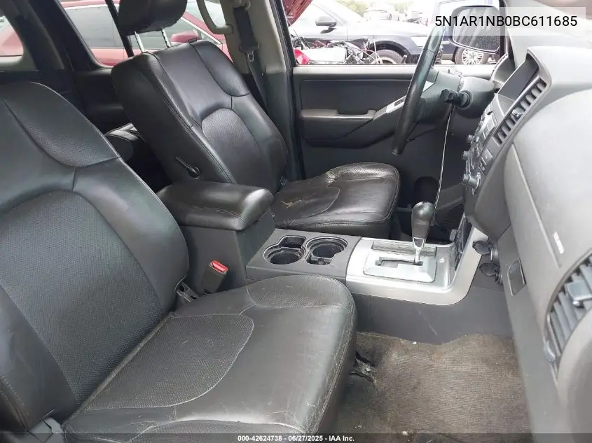 2011 Nissan Pathfinder Silver VIN: 5N1AR1NB0BC611685 Lot: 42624738