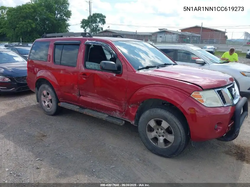 5N1AR1NN1CC619273 2012 Nissan Pathfinder S