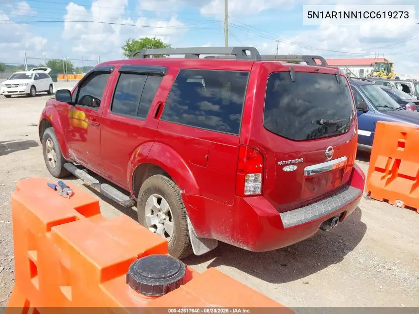 5N1AR1NN1CC619273 2012 Nissan Pathfinder S
