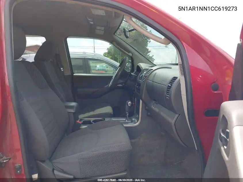 5N1AR1NN1CC619273 2012 Nissan Pathfinder S
