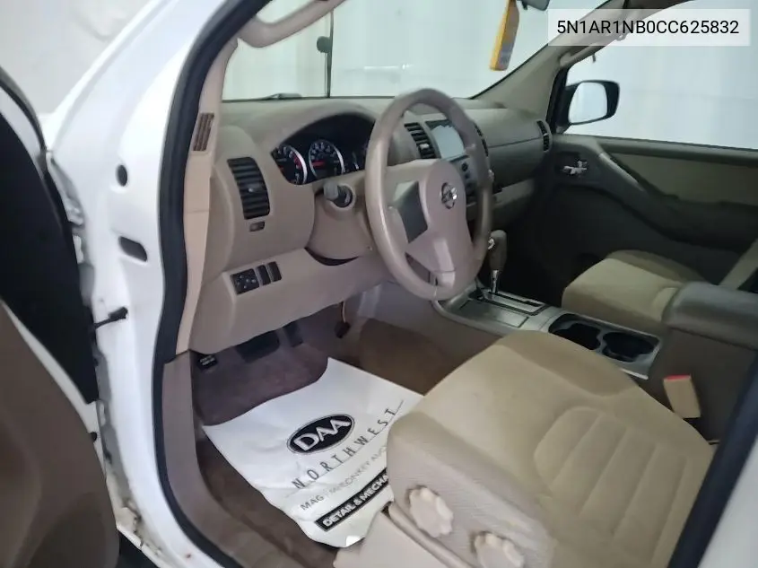 2012 Nissan Pathfinder S VIN: 5N1AR1NB0CC625832 Lot: 42631349