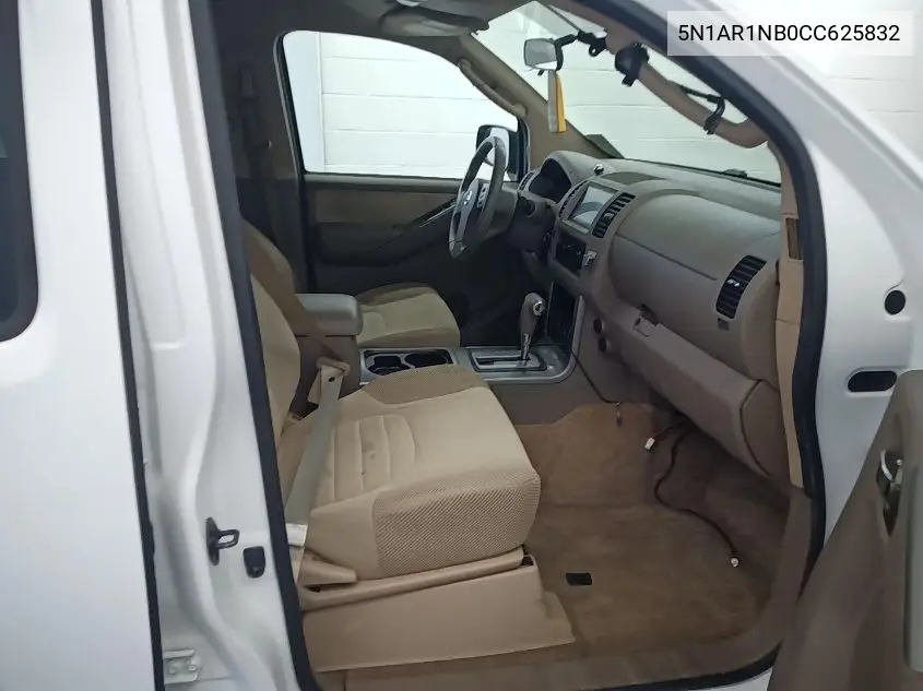 2012 Nissan Pathfinder S VIN: 5N1AR1NB0CC625832 Lot: 42631349