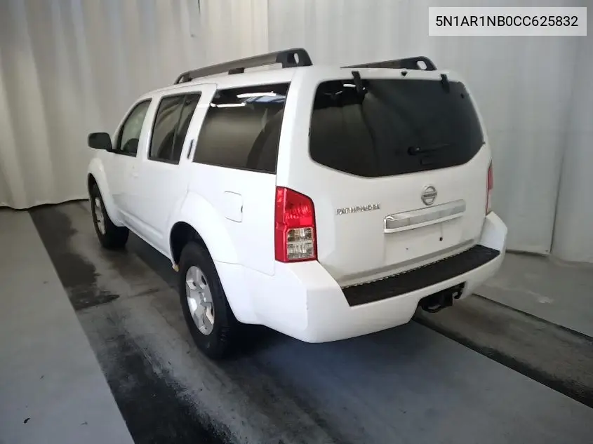 2012 Nissan Pathfinder S VIN: 5N1AR1NB0CC625832 Lot: 42631349