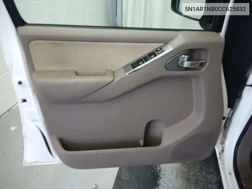 2012 Nissan Pathfinder S VIN: 5N1AR1NB0CC625832 Lot: 42631349