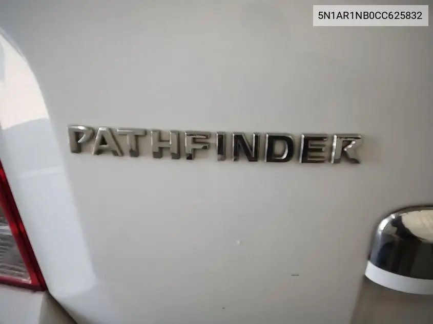 2012 Nissan Pathfinder S VIN: 5N1AR1NB0CC625832 Lot: 42631349