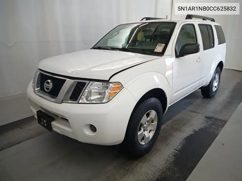 2012 Nissan Pathfinder S VIN: 5N1AR1NB0CC625832 Lot: 42631349