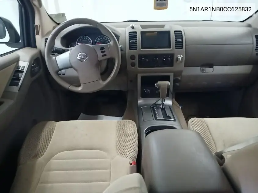 2012 Nissan Pathfinder S VIN: 5N1AR1NB0CC625832 Lot: 42631349