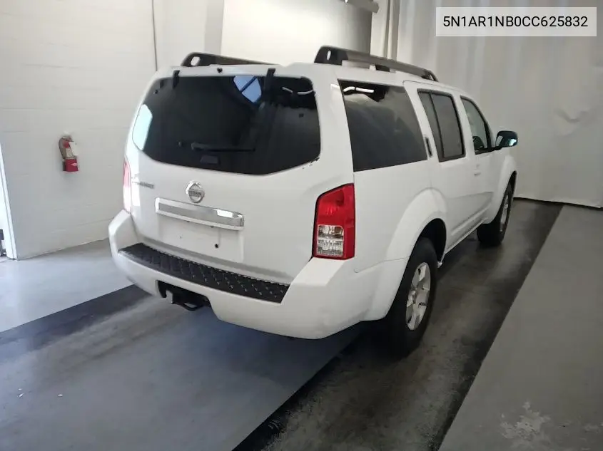 2012 Nissan Pathfinder S VIN: 5N1AR1NB0CC625832 Lot: 42631349