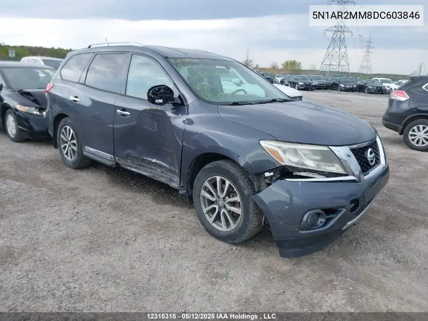 2013 Nissan Pathfinder Platinum/S/Sl/Sv VIN: 5N1AR2MM8DC603846 Lot: 12315315X
