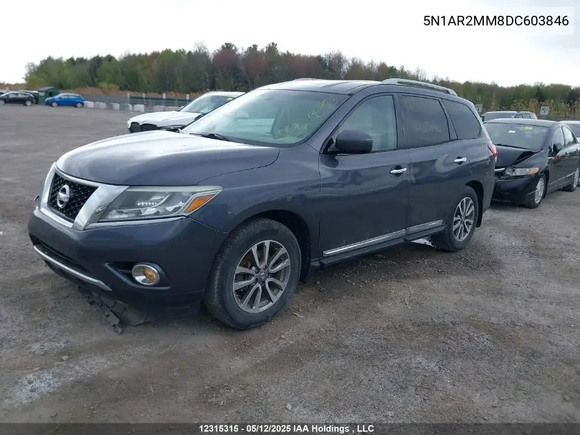 2013 Nissan Pathfinder Platinum/S/Sl/Sv VIN: 5N1AR2MM8DC603846 Lot: 12315315X