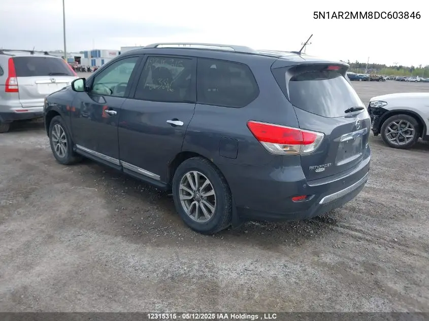 2013 Nissan Pathfinder Platinum/S/Sl/Sv VIN: 5N1AR2MM8DC603846 Lot: 12315315X