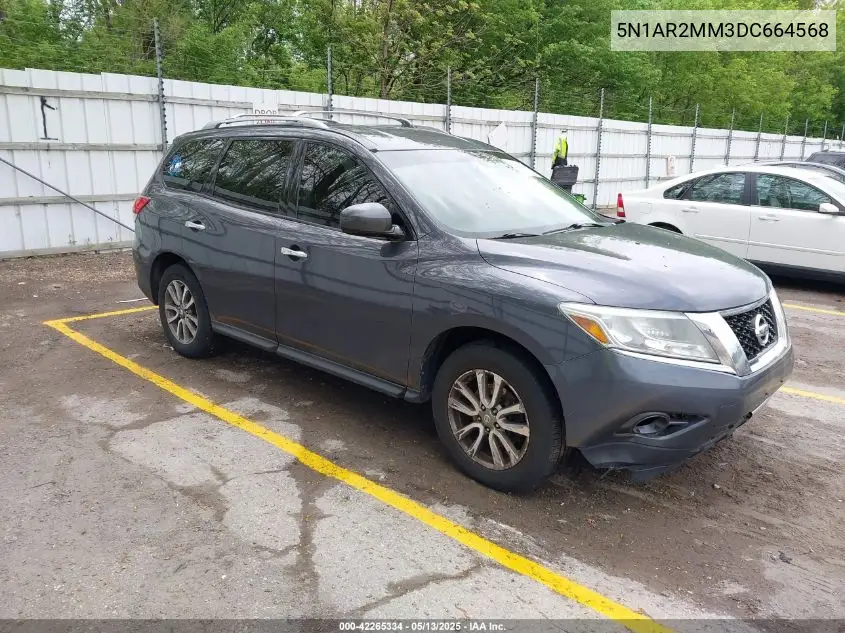2013 Nissan Pathfinder Sv VIN: 5N1AR2MM3DC664568 Lot: 42265334