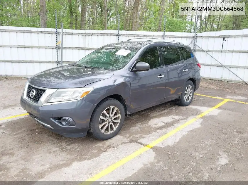 2013 Nissan Pathfinder Sv VIN: 5N1AR2MM3DC664568 Lot: 42265334