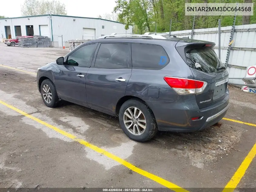 2013 Nissan Pathfinder Sv VIN: 5N1AR2MM3DC664568 Lot: 42265334