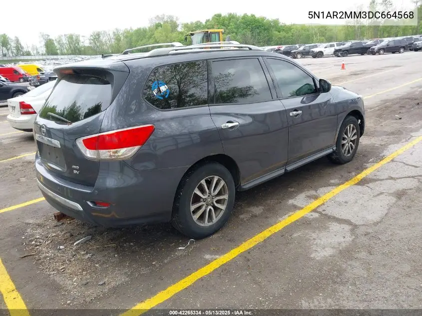 2013 Nissan Pathfinder Sv VIN: 5N1AR2MM3DC664568 Lot: 42265334
