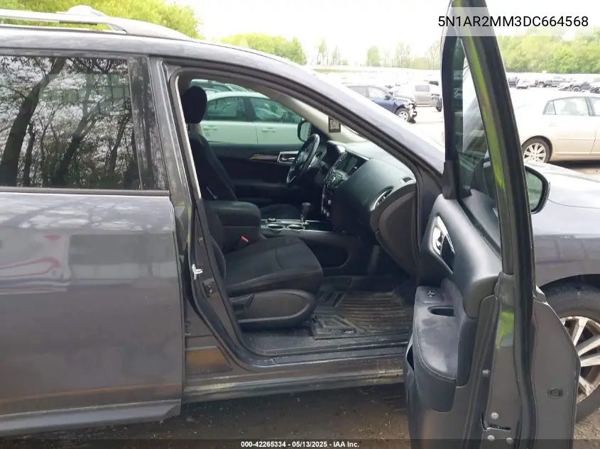 2013 Nissan Pathfinder Sv VIN: 5N1AR2MM3DC664568 Lot: 42265334