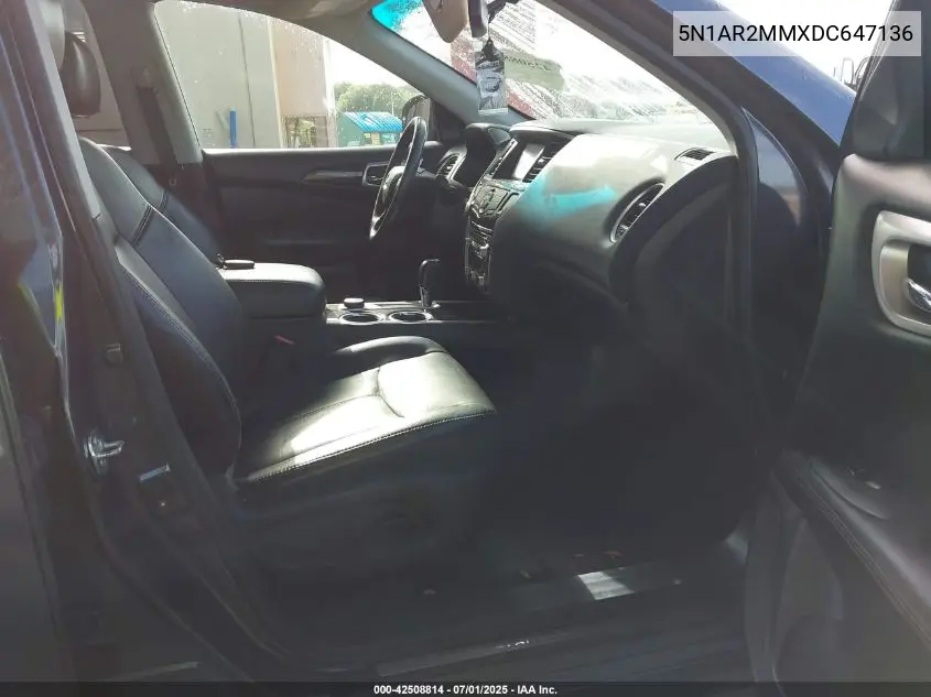 2013 Nissan Pathfinder Sl VIN: 5N1AR2MMXDC647136 Lot: 42508814