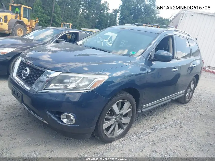 2013 Nissan Pathfinder Platinum VIN: 5N1AR2MN5DC616708 Lot: 42603102