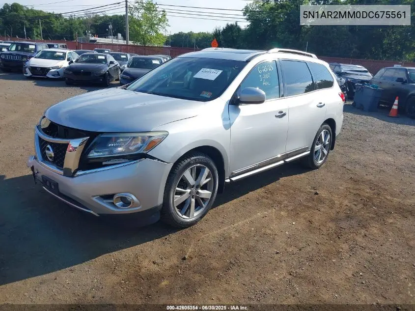 2013 Nissan Pathfinder S/Sv/Sl/Platinum VIN: 5N1AR2MM0DC675561 Lot: 42605354