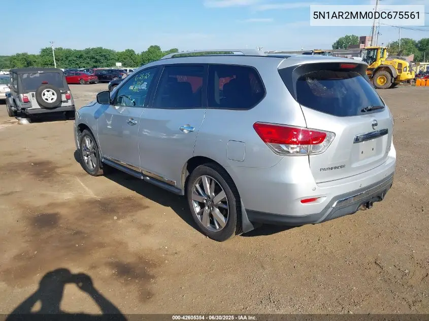 2013 Nissan Pathfinder S/Sv/Sl/Platinum VIN: 5N1AR2MM0DC675561 Lot: 42605354