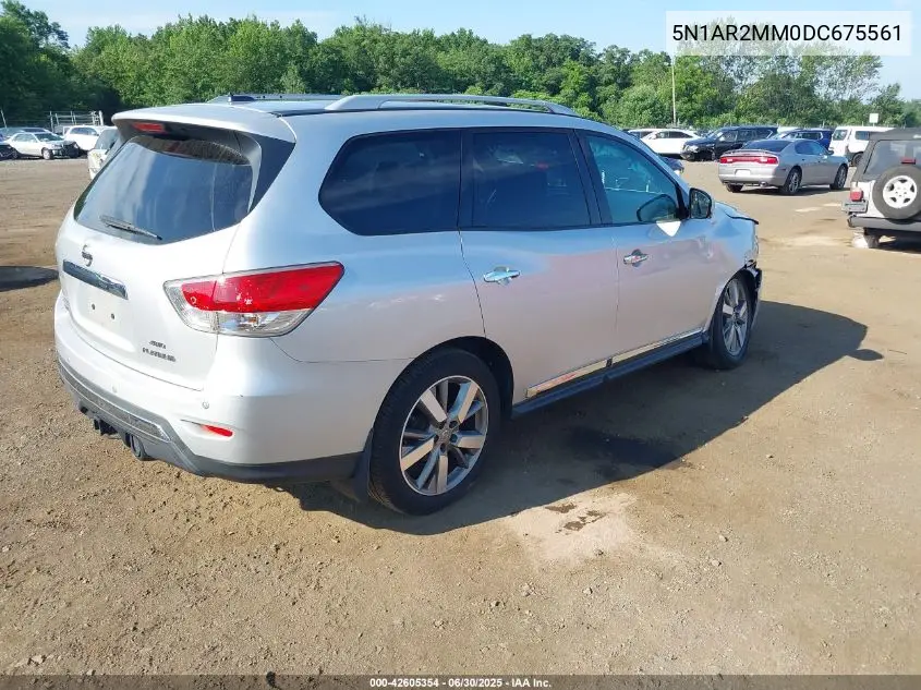 2013 Nissan Pathfinder S/Sv/Sl/Platinum VIN: 5N1AR2MM0DC675561 Lot: 42605354