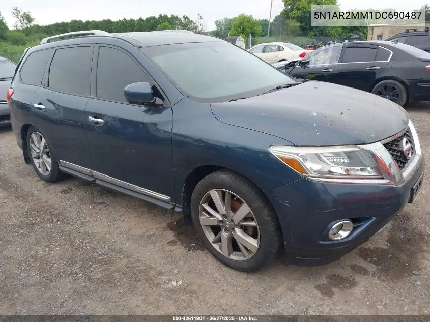 2013 Nissan Pathfinder Platinum VIN: 5N1AR2MM1DC690487 Lot: 42611901
